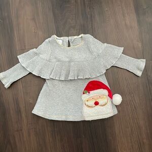 Mud Pie 3-d Santa Clause shirt size 3-6 months